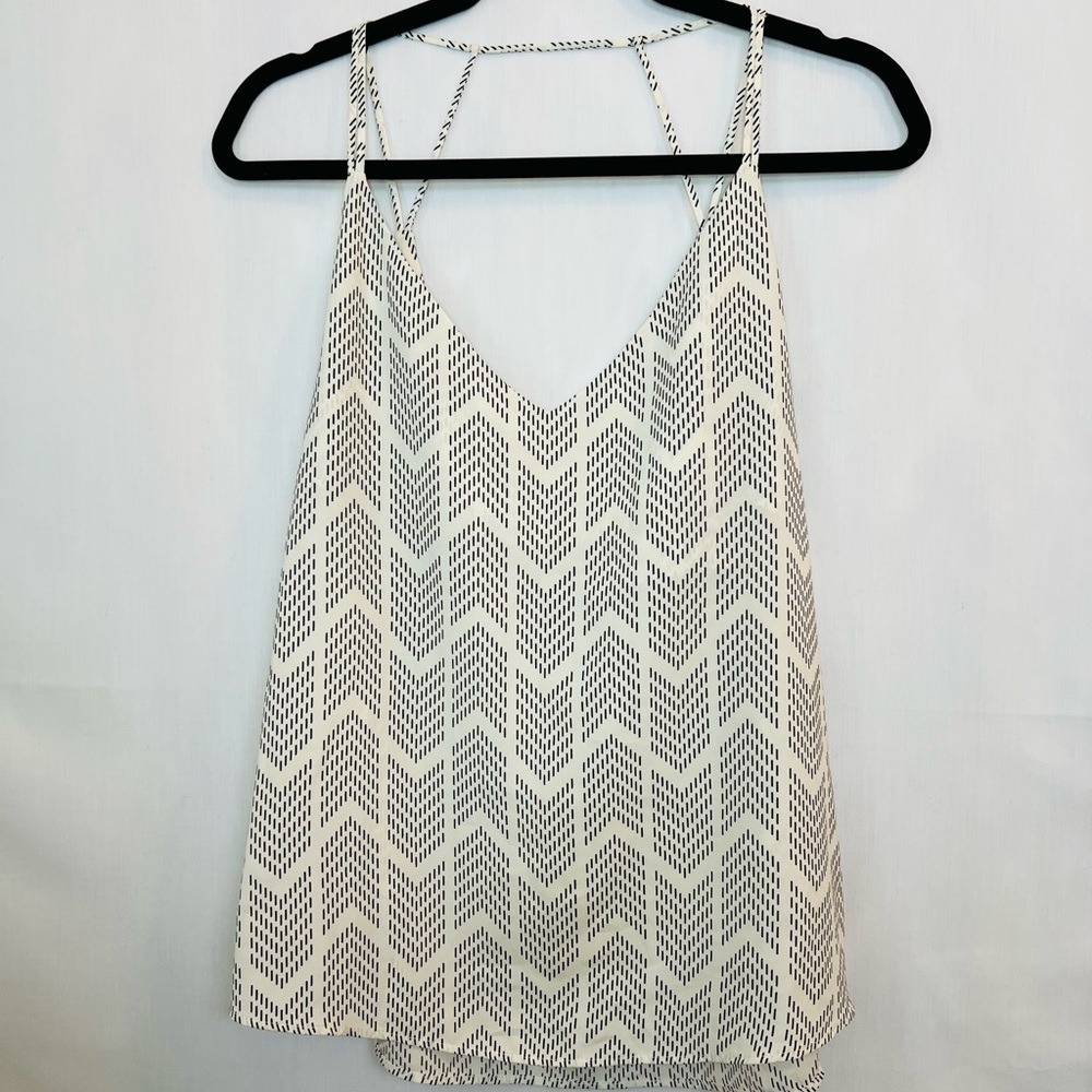 STATE OF MIND White and Black Tank top size M